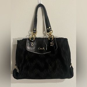 Coach Black Ashley Satchel Bag